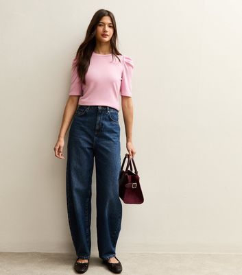 Pink Puff Sleeve Soft Touch T-Shirt