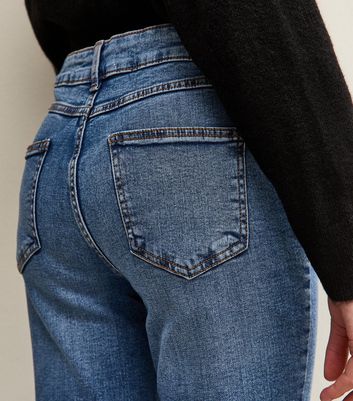 Girls Blue Washed Flared Jeans 5 Girls Blue Washed Flared Jeans