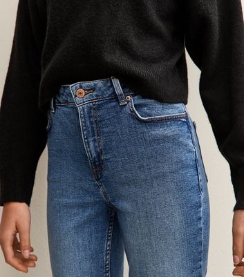 Girls Blue Washed Flared Jeans 6 Girls Blue Washed Flared Jeans