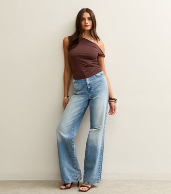 Brown Off The Shoulder Top