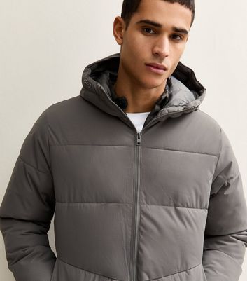 Jack & Jones Dark Grey Regular Puffer Jacket