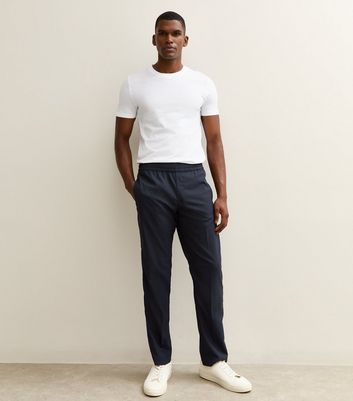 Jack & Jones Navy Slim Fit Jogger Trousers