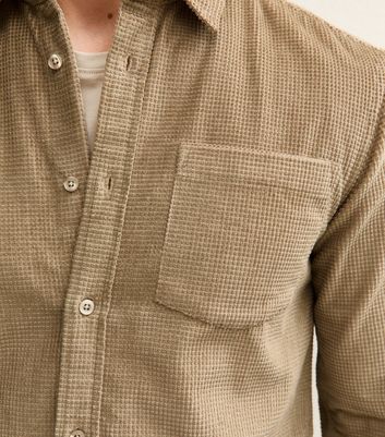 Stone Waffle Relaxed Cord Shirt 6 Stone Waffle Relaxed Cord Shirt