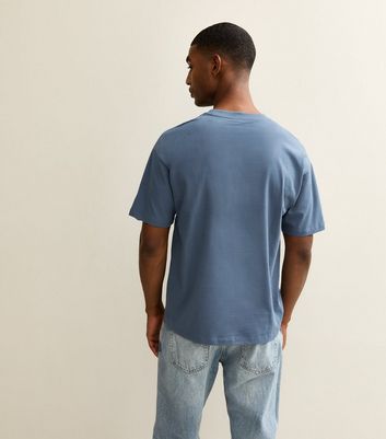 Blue Oversized Short Sleeve T-Shirt