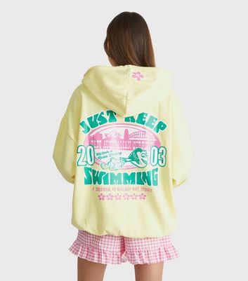 Skinnydip Yellow Disney Finding Nemo Printed Hoodie