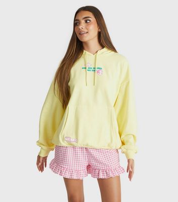 Skinnydip Yellow Disney Finding Nemo Printed Hoodie