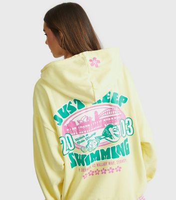 Skinnydip Yellow Disney Finding Nemo Printed Hoodie