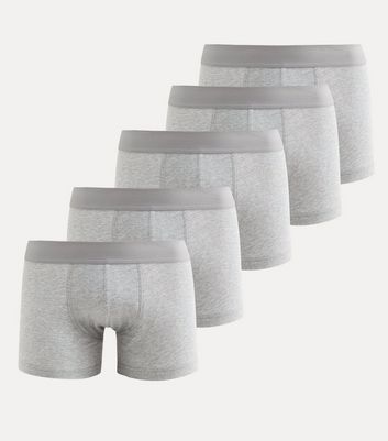 Pack of 5 Light Grey Boxers