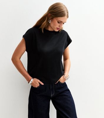 Black Premium Heavyweight Cotton Grown On Sleeve T-Shirt