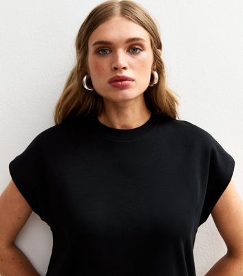 Black Premium Heavyweight Cotton Grown On Sleeve T-Shirt