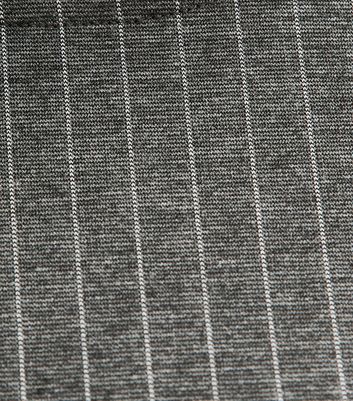 Grey Pinstriped Short Sleeve Mini Dress