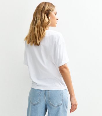 White Twist Front T-Shirt