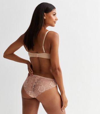 3 Pack Multicoloured Lace Back No VPL Briefs 4 3 Pack Multicoloured Lace Back No VPL Briefs