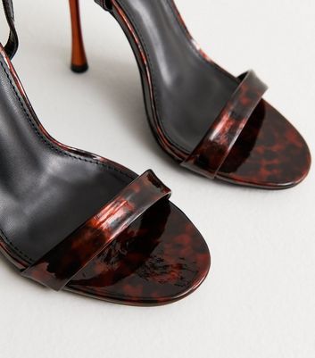 Public Desire Brown Soho Tortoise Shell Stiletto Court Shoes