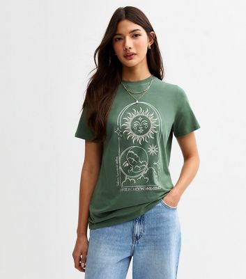 Green Mystic Foiled Print -Shirt