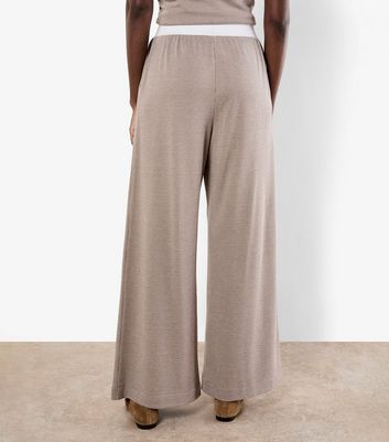 Apricot Stone Dogtooth Elasticated Waist Trousers 3 Apricot Stone Dogtooth Elasticated Waist Trousers