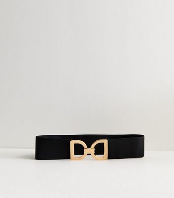 Black D-Buckle Stretch Belt