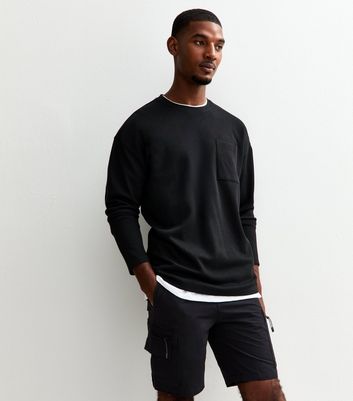 Jack & Jones Black Relaxed Fit Cargo Shorts