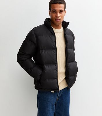 Black Regular Heatseal Puffer Jacket