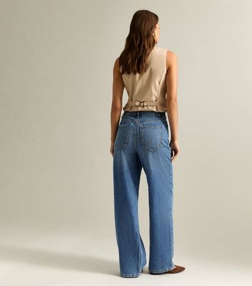 Blue Adalae High Waisted Wide Leg Jeans 6 Blue Adalae High Waisted Wide Leg Jeans