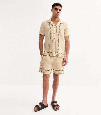 Cream Regular Floral Embroidered Shirt 3 Cream Regular Floral Embroidered Shirt