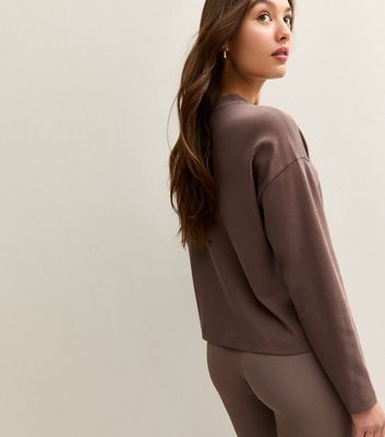 Brown Premium Cotton Long Sleeve T-Shirt 4 Brown Premium Cotton Long Sleeve T-Shirt