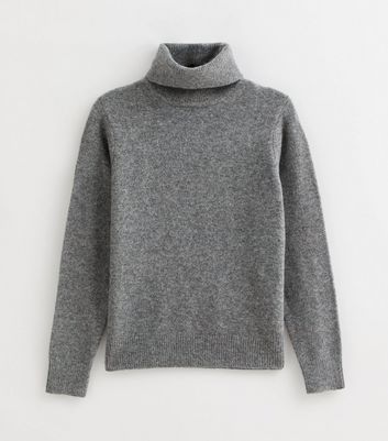 Mid Grey Roll Neck Jumper