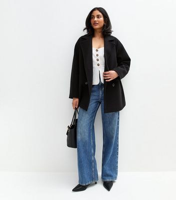 White Linen Blend Button Up Peplum Top