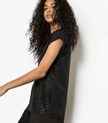 Apricot Black Jacquard Grow On T-Shirt