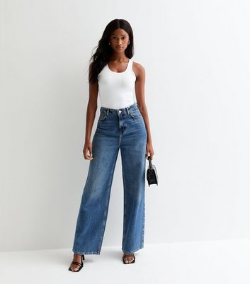 White Slinky Scoop-Neck Stretch Bodysuit