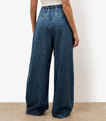 Apricot Blue Wide Leg Pleated Jeans 3 Apricot Blue Wide Leg Pleated Jeans