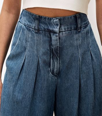 Apricot Blue Wide Leg Pleated Jeans 4 Apricot Blue Wide Leg Pleated Jeans