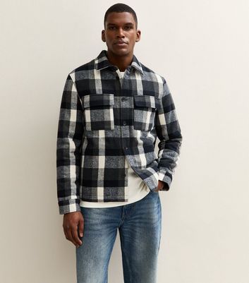 Blue Regular Checked Chest Pocket Shacket