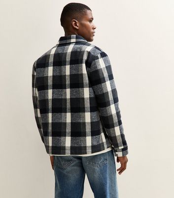 Blue Regular Checked Chest Pocket Shacket