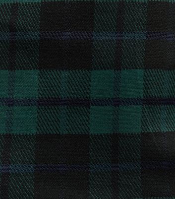 Petite Green Check Tube Mini Skirt