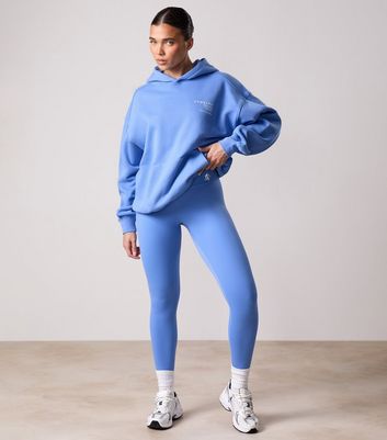 Gym King 365 Blue Logo Print Leggings