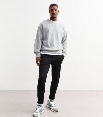 Only & Sons Black Slim Cuffed Elasticated Trousers