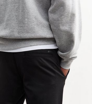 Only & Sons Black Slim Cuffed Elasticated Trousers