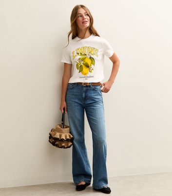 White Limone Print T-Shirt 3 White Limone Print T-Shirt