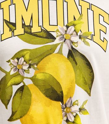 White Limone Print T-Shirt 5 White Limone Print T-Shirt