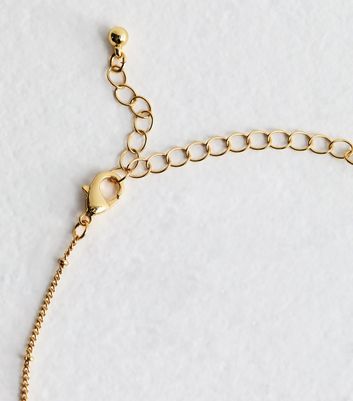 18ct Gold Plated Initial E Flower Necklace 5 18ct Gold Plated Initial E Flower Necklace