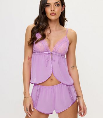 Ann Summers Lilac Alora Cami and Shorts Set