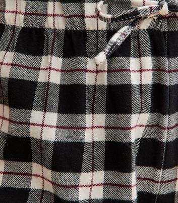 Black Check Print Pyjama Bottoms