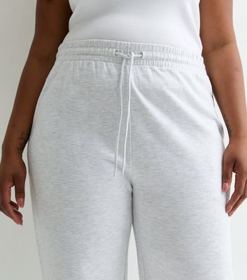 Curves Grey Wide Leg Joggers