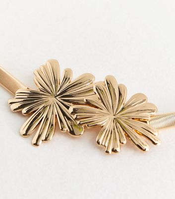 Gold Slinky Flower Belt