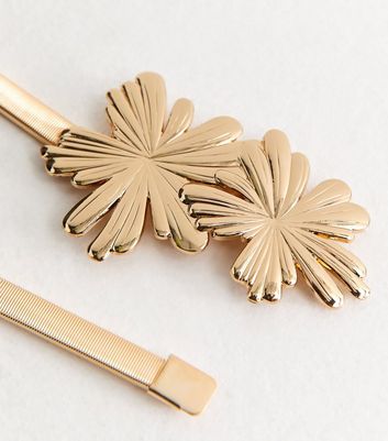 Gold Slinky Flower Belt