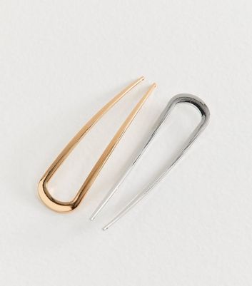 Brushworks Pack of 2 Metallic French Hair Pins