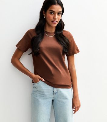 Brown Premium Heavyweight Cotton Relaxed T-Shirt