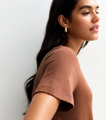 Brown Premium Heavyweight Cotton Relaxed T-Shirt