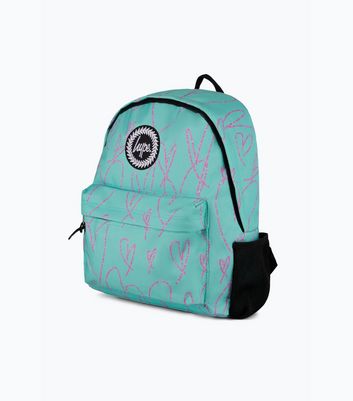 Hype Green Scribble Heart Backpack 3 Hype Green Scribble Heart Backpack